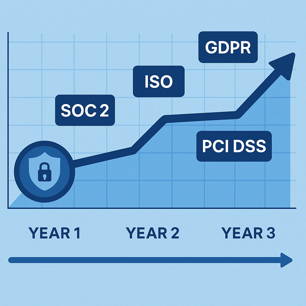 bieu do thoi gian 3 nam soc2 iso gdpr pci
